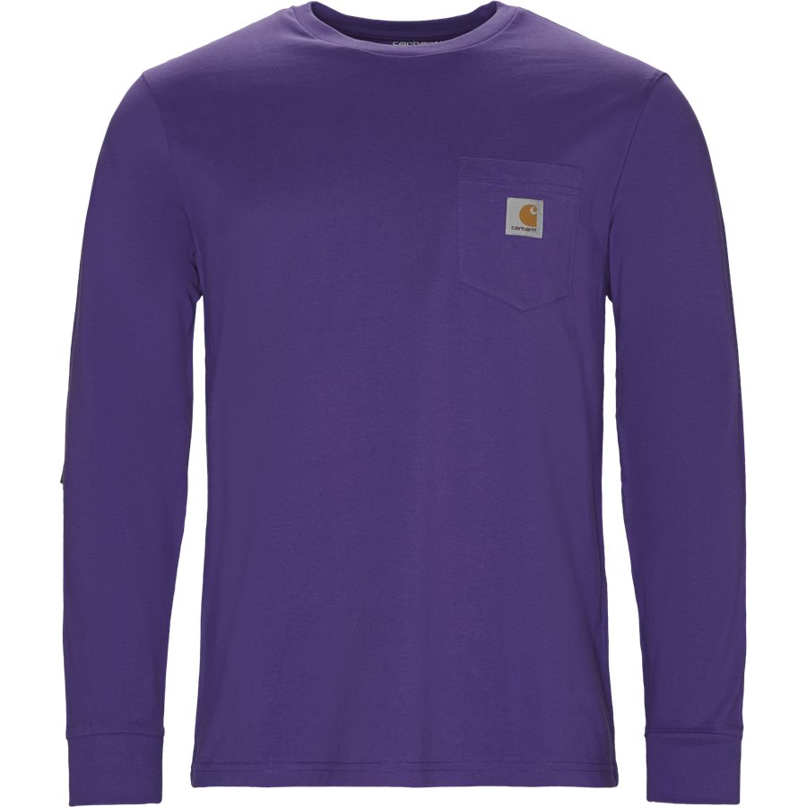 L/S POCKET TEE I022094. - L/S Pocket - T-shirts - Regular - FROSTED VIOLA - 1